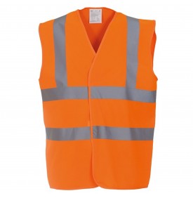 gilet orange homme