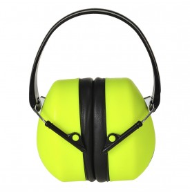 Casque antibruit fluo